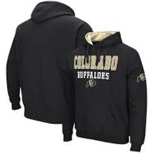 Colosseu Black C.U. Buffaloes Logo Hoodie, Black Size M